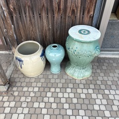 壺　鉢　花瓶　ガーデニング レトロ