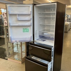 K2507-011 MITSUBISHI ノンフロン3ドア冷蔵庫 MR-CX37GL-BR 2021年製 動作確認済み キズ汚れ有りの画像