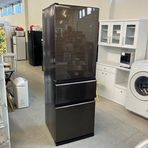 ⭐︎値下げ⭐︎K2507-011 MITSUBISHI ノンフロン3ドア冷蔵庫 MR-CX37GL-BR 2021年製 動作確認済み キズ汚れ有り