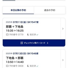 往復航空券