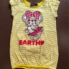 アースマジック☆半袖チュニック☆黄色100㎝の画像