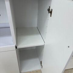 ★リユースのサカイ高崎店★TJ12144  レンジボード 白 H181×D41×W90 クリーニング済みの画像
