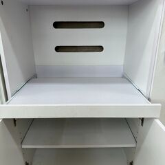 ★リユースのサカイ高崎店★TJ12144  レンジボード 白 H181×D41×W90 クリーニング済みの画像