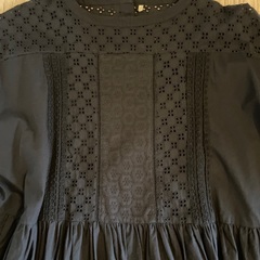 新品　レース飾りワンピースの画像