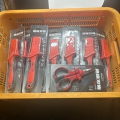 絶縁工具セット（ナイフ29本
＋ハサミ）FLOBAL製
