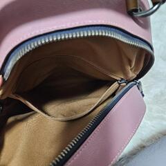 Coach コーチ ピンク×白 ミニリュックサック 本革の画像