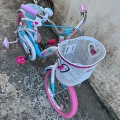 美品‼️4輪車16インチ自転車キッズバイクトイザらス限定‼️ハードキャンディ🍬バイク🍉プロフ必読の画像