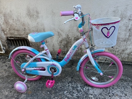 美品‼️4輪車16インチ自転車キッズバイクトイザらス限定‼️ハードキャンディ?バイク?プロフ必読