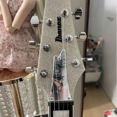 最终値下げ Ibanez エレキギター シルバーの画像