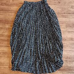 (古着)レオパード柄フリルスカート(size L)