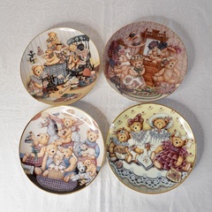 Franklin Mint テディベア 絵皿 4枚セット コレクションプレート Franklin Mint テディベア 絵皿 4枚セット コレクションプレート