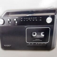 新品 アナバス ラジオカセットレコーダー RC-45 ANABAS 電池使用可能 ラジカセ 苫小牧西店の画像