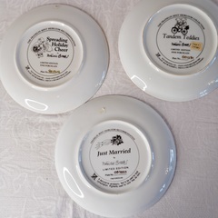 Franklin Mint テディベア 絵皿 3枚セット コレクションプレートの画像