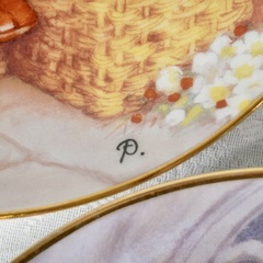 Franklin Mint テディベア 絵皿 3枚セット コレクションプレートの画像