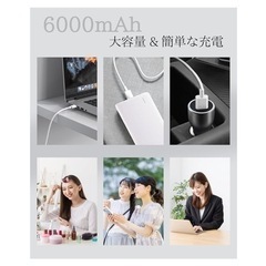 Amazon.co.jp限定 & 2025年進化モデル】ヒートブラシ コードレス ブラシアイロン ストレート マイナスイオン 静電気防止 デジタル表示 Type-C充電式 の画像
