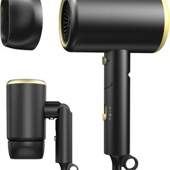 【新品】ドライヤー 大風量 速乾 軽量 折り畳み式 高濃度マイナスイオン 1400Wの画像