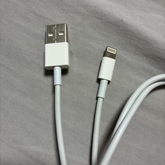 【取引終了】【美品・Apple純正品】 iPhone ライトニングケーブル 1m USBケーブル 充電器も純正品の画像