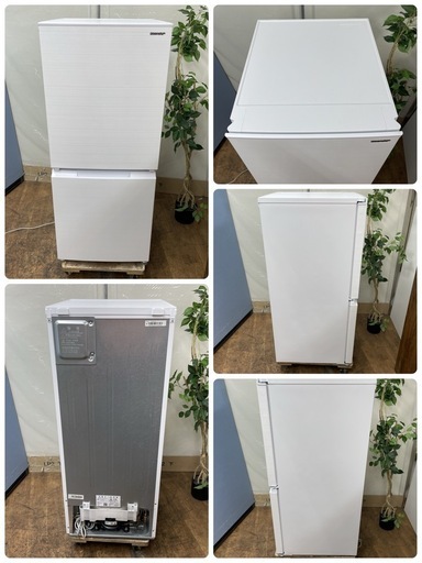 R097 ☀️ ジモティー限定価格！ 2022年製の高年式！SHARP 冷蔵庫（152L 左右付替え）22年製 SJ-D15H ⭐ 動