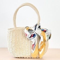 🌸♡. 格安 麦わらバッグ 👜 .♡の画像