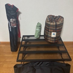 キャンプセット（チェア　テーブル　シュラフ）