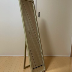 【無料】全身鏡 姿見 スタンドミラー（27×31×113cm）