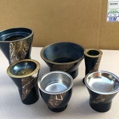 具足セット 仏具セット 6具足 高岡銅器 詩杯型 墨流し 3.0寸の画像