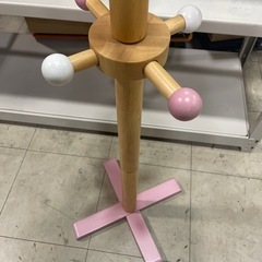 木製 ポールハンガー キッズ 子供 カバン掛けの画像