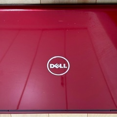 DELL レッド ノートPC Corei7 8GB 500GB 新品SSD Windows11 Office2024 BD-DVDの画像