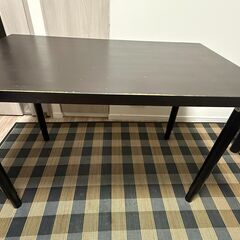 IKEA テーブル 天板（100x60cm）と収縮式脚のセットの画像
