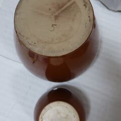 漬物・梅干し用 かめ 1号＆5号 2個セットの画像