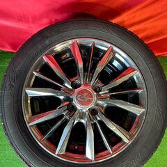 Weds レオニス 14インチ 4.5J PCD100 4穴 ET45 ダンロップ エナセーブ155/60R14の画像