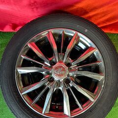 Weds レオニス 14インチ 4.5J PCD100 4穴 ET45 ダンロップ エナセーブ155/60R14の画像
