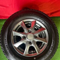 LEBEN 12インチ 3.5J PCD100 4穴 ET44 ダンロップ wintermaxx 145/80R12の画像