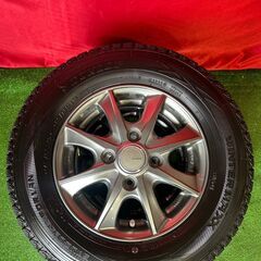 LEBEN 12インチ 3.5J PCD100 4穴 ET44 ダンロップ wintermaxx 145/80R12の画像