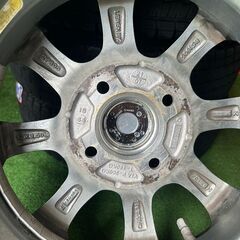 LEBEN 12インチ 3.5J PCD100 4穴 ET44 ダンロップ wintermaxx 145/80R12の画像