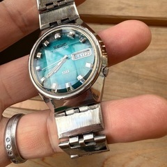 SEIKO 5ACTUS SS アンティーク　腕周り18 センチほど当時物　動作良好 自動巻き 腕時計 の画像