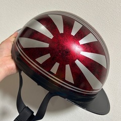 単車、半ヘル、日章、ファイヤー、