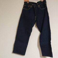 【新品】Levi's 503 ダークブルー ジーンズ W34 L33股下カットありの画像