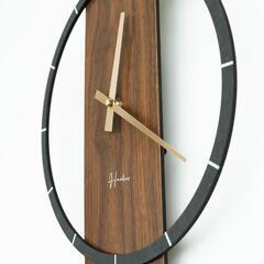 大特価❕新品！モダン インテリア 木製 振り子 静音 壁掛け時計 電池式 軽量の画像
