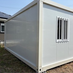 福岡市内展示物あり、見学可能　プレハブハウス3×6 物置きコンテナハウスガレージの画像