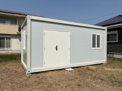 福岡市内展示物あり、見学可能　プレハブハウス3×6 物置きコンテナハウスガレージ
