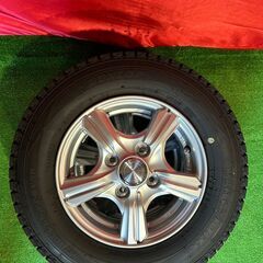 【美品】VIOLENTO 12インチ 4J PCD100 4穴 ET42 ダンロップ　WINTER MAXX 145/R12 LTタイヤの画像
