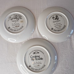 Franklin Mint 猫 絵皿 3枚セット コレクションプレートの画像