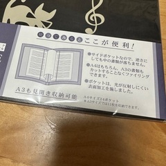 【未使用】ミュージックレッスンファイル 猫柄の画像