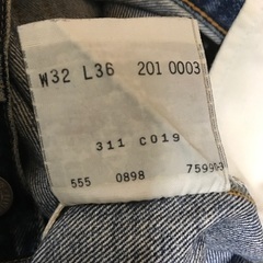 Levi's 501XX 復刻版の画像