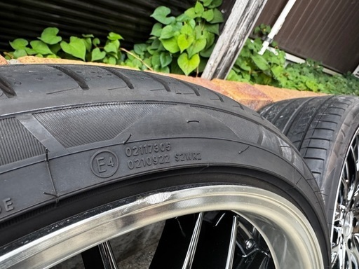 21インチアルミホイールタイヤセット