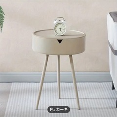 未開封新品【サイドテーブル／カーキ】