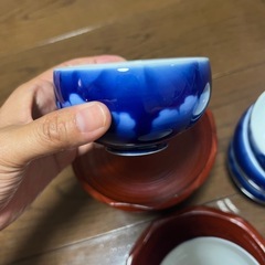 湯呑み 茶托 5客セット　深川製の画像