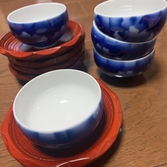 湯呑み 茶托 5客セット　深川製