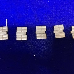 16 外山産業　チタン磁気ブレスレットの延長パー5つセット　シル...